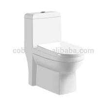 CB-9018 Ventes chaudes Sanitaires Une Pièce Lavabo Toilette Bol en céramique monté au sol siège de toilette jet d&#39;eau